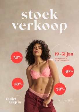 Stockverkoop lingerie en badmode @lingerie Herman Oudenaarde