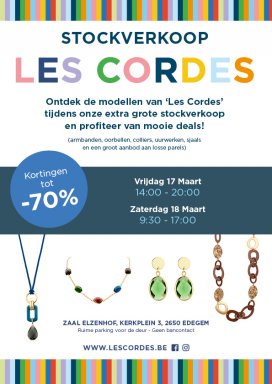 Stockverkoop Les Cordes (fantasiejuwelen)