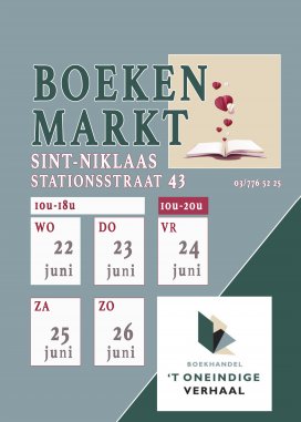 Grote Boekenmarkt voor 1jaar tot 99jaar