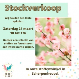 Stockverkoop stoffenwinkel About Wings