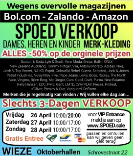 SPOED VERKOOP in WIEZE van MERK-KLEDING Bol.com-Zalando-Amazon