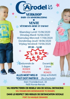 CARODEL- Verkoop van baby- en kinderkledij van 0 maand tot 10 jaar 