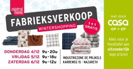 Mistral Home fabrieksverkoop winter editir