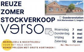 Verso reuze zomer stockverkoop