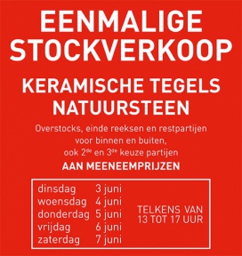 Stockverkoop tegels en natuursteen