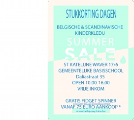 Grote stukkorting verkoop kinderkledij (Sint Katelijne Waver)