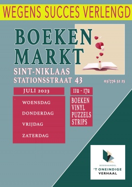 Grote boekenmarkt voor piepklein en stokoud