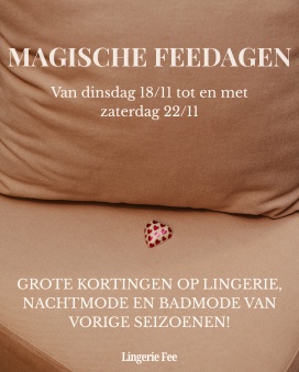Magische feestdagen bij Lingerie Fee