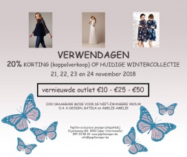 Verwendagen exclusieve mode en zwangerschapskledij papillon Ieper