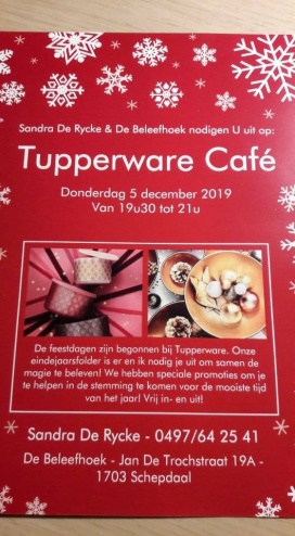 Tupperware Café @ De Beleefhoek