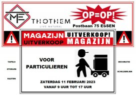 Magazijnverkoop Meubelfabriek Theuns NV