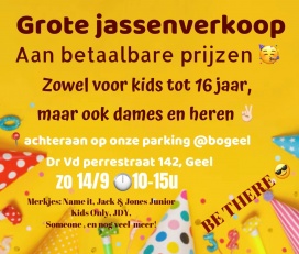 Grote jassenverkoop Bo nieuw en tweedehands (Kids, dames & heren)