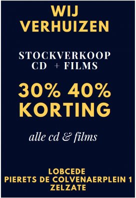 Stockverkoop Lobcede (CD's + films)