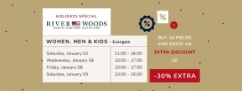 River Woods Happy New Year sale
