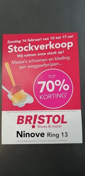 Stockverkoop Bristol Ninove