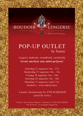 Lingerie pop-up outlet