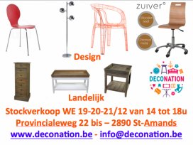 DecoNation stockverkoop WE Design & Landelijk Meubelen & Decoratie