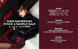 Enes Showroom stock- en sample sale