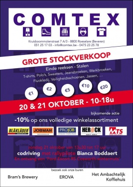 Stockverkoop Comtex (werkkledij)