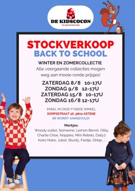 Het Pyjamahuisje back to school stockverkoop