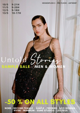 Untold Stories sample sale