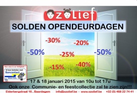 Solden opendeurdagen 17 en 18 januari bij Ozolief