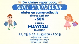 De kleine regenboog kinderkleding stockverkoop