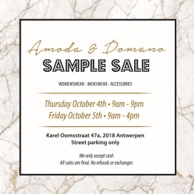 AMODA SAMPLE SALE