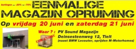 Eenmalige magazijnverkoop electro