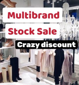 Multibrand stock sale van dameskleding en schoenen.