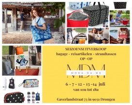 Seizoensuitverkoop bagage, reisartikelen, strandtassen, schooltassen 