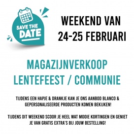 TheRoot Gifts & Gadgets lentefeest / communie magazijnverkoop