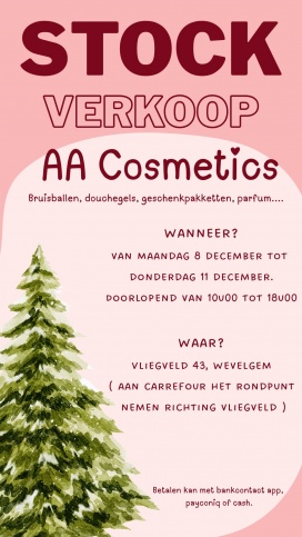 Fabrieksverkoop Aa Cosmetics