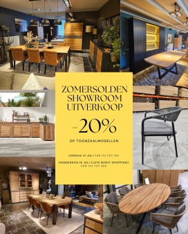 Zomersolden / Showroom uitverkoop Anna Exclusief Wonen