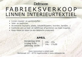 GEANNULEERD: Fabrieksverkoop Linnen Interieurtextiel (April 2021)