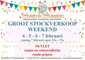 Stockverkoop kinderkleding bij Prinsen & Prinsessen