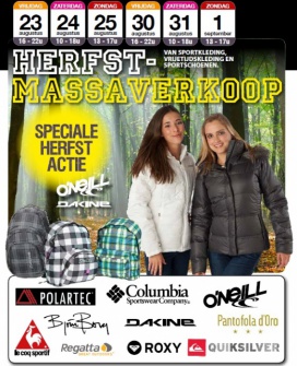 Herfst massaverkoop