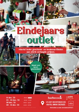 Eindejaarsoutlet voor geschenk-, decoratie- en keukenartikelen