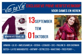 Privé herfstverkoop Vis Ta Vie