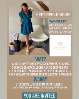 Perle Noir stockverkoop