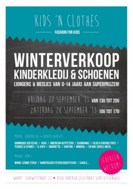 Kids'n Clothes winterverkoop kinderkledij en kinderschoenen