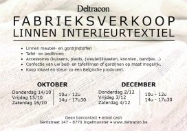 Fabrieksverkoop Linnen Interieurtextiel (Oktober 2021)