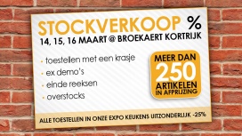 Stockverkoop te Broekaert Kortrijk (electro)