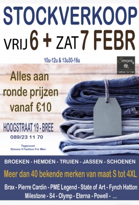 Simons 4 stockverkoop