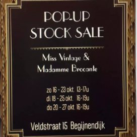 Pop-up stocksle Miss Vintage & Madamme Brocante