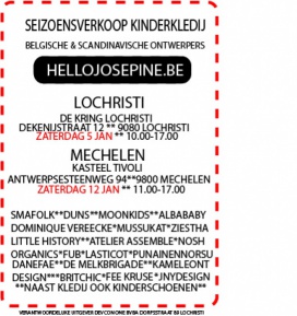 Grote seizoensverkoop Belgische&Scandinavische kinderkledij (Lochristi)