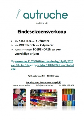 Stockverkoop stoffen en toebehoren