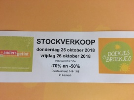 Stockverkoop bio & fair trade kleding