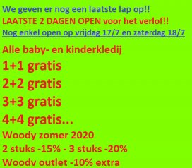 Laatste 2 dagen: 1+1 gratis, 2+2 gratis, 3+3 gratis, ...!!