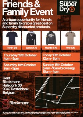 Stockverkoop: Friends & Family Sale Superdry